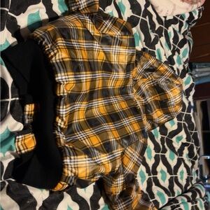 Juniors size medium plaid fur cropped South Pole puffer jacket